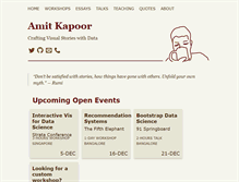 Tablet Screenshot of amitkaps.com